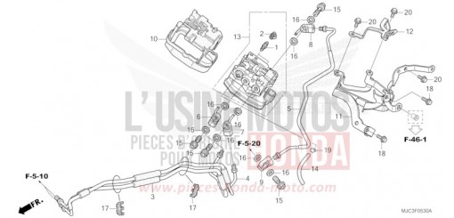 VENTILEINHEIT VORN (CBR600RA) CBR600RAD de 2013